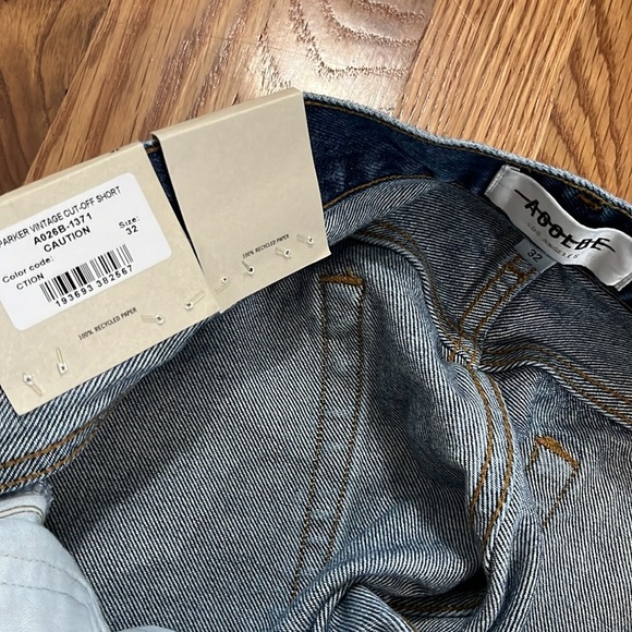 AGolde Parker Vintage Cut Off Short Size 32 NWT - Picture 10 of 13